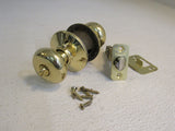 Schlage Door Knob Keyed Polished Brass -- Used