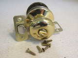 Schlage Door Knob Keyed Polished Brass -- Used