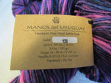 Manos Wool Clasica Yarn Fractal 4 Skeins 138 Yards Each Pink/Blue/Purple -- New