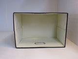 Designer Collapsible Storage Bin with Lid Gray/Black Lightweight and Durable -- New