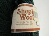 Stonehedge Fiber Mill Shepherds Wool Yarn Blue Spruce 2 Skeins 250 Yards Each -- New