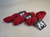 Gallar Yarns Organic Yarn Crimson 3 Skeins 140 Yards Each 100% Organic Cotton -- New