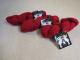 Gallar Yarns Organic Yarn Crimson 3 Skeins 140 Yards Each 100% Organic Cotton -- New