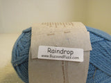 Woolganic Certified Organic Knitters Yarn Raindrop 2 Skeins 113 Yards Each Blue -- New