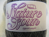 Brown Sheep Co Nature Spun Sport Weight Yarn Gray/Teal 4 Skeins 184 Yards Each -- New