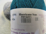 Brown Sheep Co Nature Spun Sport Weight Yarn Gray/Teal 4 Skeins 184 Yards Each -- New