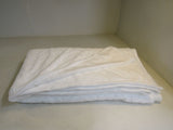 Designer Fuzzy Blanket 106-in x 100-in White -- New
