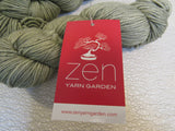 Zen Yarn Garden Serenity Worsted Yarn Frosted Kiwi Green 2 Skeins 175 Yards Each -- New
