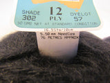 Heirloom Yarns Aristocrat Fuzzy Yarn Black 50% Mohair 50% Wool -- New