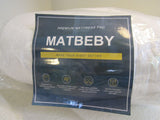 Matbeby Premium Mattress Pad King Quilted White -- New
