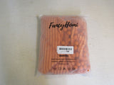 Fanci Homi Bobho Throw Pillow Cover Set of 2 Rust Fuzzy Raised Stripes -- New