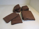 CGK Unlimited Luxury Split King Sheet 4 pc Set Brown Wrinkle and Stain Resistant -- New