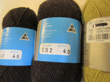 Zealana Cozi Cozy Sock Yarn 3 Skeins 186 Yards Each Brown/Dark Beige -- New