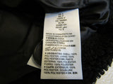 Daily/Ritual Teddy Bear Fleece Oversized-Fit Lapel Jacket Black Female Adult Size S -- New
