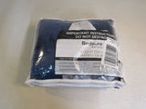 Bedsure Reversible Flannel and Sherpa Heated Throw Navy/White -- New