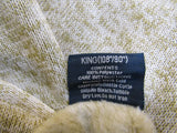Kawahome Lightweight King Knit Thin Blanket Camel/White Cozy Fuzzy -- New