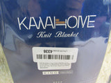 Kawahome Lightweight King Knit Thin Blanket Camel/White Cozy Fuzzy -- New