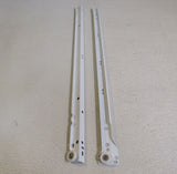 Standard Drawer Slides Lot of 4 Sets 22-in Bottom Mount White -- Used
