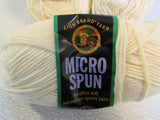Lion Brand Yarns Micro Spun Ultra Soft Sports Yarn 4 Skeins 168 Yards Each -- New