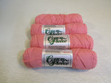 Brown Sheep Co Cotton Fleece Yarn Coral Sunset 4 Skeins 215 Yards Each Very Soft -- New