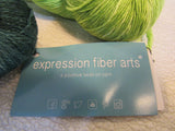 Expression Fiber Arts Silk Lace and Pearescent Yarn 2 Skeins 630 Yards Each -- New