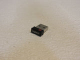 Logitech USB Mouse Keyboard Dongle Silver/Black -- Used