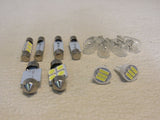 Standard Vehicle LED Bulbs Various Styles Lot of 12 Clear/Silver -- New