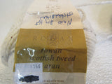 Rowan Scottish Tweed Aran Yarn Green/Cream 2 Balls 186 Yards Each -- New