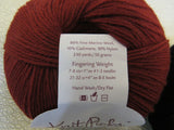 Knit Picks Capretta Yarn Wine/Black 2 Skeins 230 Yards Each -- New