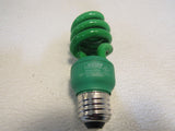 Feit Elecrtic Floursecent Light Bulb E26 Base Green 13W 120VAC 60 Hz 200 mA -- Used