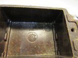 Standard Single Gang Electrical Gang Box Brown Class 2 Use -- Used