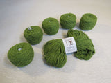 Elsebeth Lavold Silky Wool Yarn Sapling Green 5 Balls 1 Skein 190 Yards Each -- New