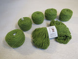Elsebeth Lavold Silky Wool Yarn Sapling Green 5 Balls 1 Skein 190 Yards Each -- New