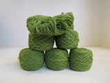 Elsebeth Lavold Silky Wool Yarn Sapling Green 5 Balls 1 Skein 190 Yards Each -- New