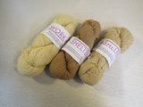 Work+Shelter Fingering Weight Yarn 3 Skeins 344 Yards Each Yellow/Tan/Beige -- New