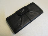 Coach Slim Zip Wallet Black Female Adult -- Used