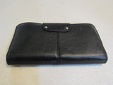 Coach Slim Zip Wallet Black Female Adult -- Used