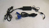 Hoioto Switching Power Adapter & Male to Male VGA Cable Black 100-240 V 50/60 Hz -- Used