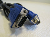 Hoioto Switching Power Adapter & Male to Male VGA Cable Black 100-240 V 50/60 Hz -- Used