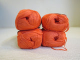 SWTC Bamboo Yarn Dark Peach 4 Skeins 250 Yards Each 100% Bamboo -- New