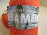 SWTC Bamboo Yarn Dark Peach 4 Skeins 250 Yards Each 100% Bamboo -- New
