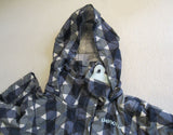 Bench Urbanwear Jacket Gray/White/Blue Female Adult Size M -- Used