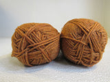 Knit Picks Brava Worsted Yarn Persimmon 2 Skeins 218 Yards Each Golden Brown -- New