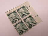 USPS Scott 1031 Vintage 1c George Washington Plate Block Mint Never Hinged/MNH -- New
