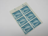 USPS Scott 1031A Vintage 1-1/4c Palace of the Governors Plate Block -- New