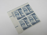 USPS Scott 1034 Vintage 2-1/2c Bunker Hill Monument Plate Block VF (Very Fine) -- New