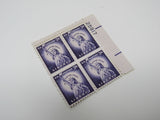 USPS Scott 1035 Vintage 3c Statue of Liberty Plate Block Mint Never Hinged/MNH -- New