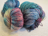 Ella Rae Lace Merino Yarn 2 Skeins 460 Yards Each Teal/Blue/Rose/Beige -- New