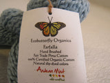Ecobutterfly Organics Farfalla Hand Brushed Yarn 2 Skeins 1 Ball 75 Yards Each -- New