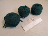 Quince & Co Puffin Yarn Green 3 Balls 112 Yards Each 100% American Wool -- New